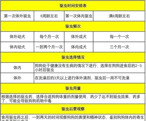 狗狗驱虫的重要性及合适的频率（保护你的宠物免受寄生虫侵害，）