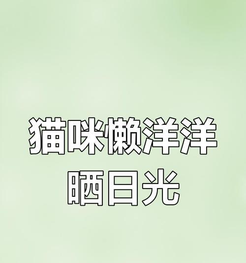 猫的太阳晒太久有害健康（揭秘猫咪的阳光需求与注意事项）