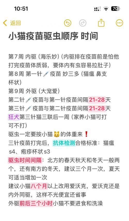 小猫体外驱虫的重要性与时间间隔（科学驱虫计划，关键在于正确把握时机）