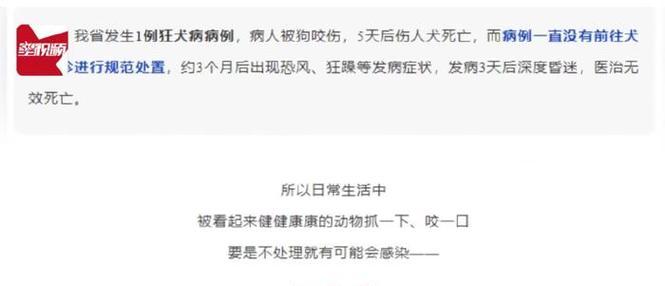 狗狗狂犬病的潜伏期究竟有多长？（揭开狂犬病潜伏期之谜，了解保护宠物的重要性）