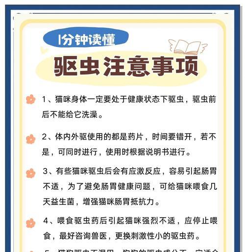 如何正确给猫咪驱虫（驱虫周期及相关注意事项）