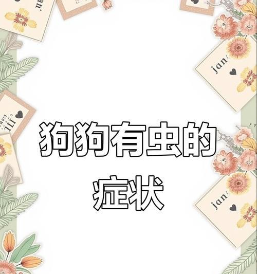 揭秘狗狗体内虫的症状及预防方法（了解狗狗体内虫的种类与常见症状，保护你的爱宠免受困扰）